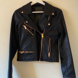 Vegan leather moto jacket from BLANK NYC